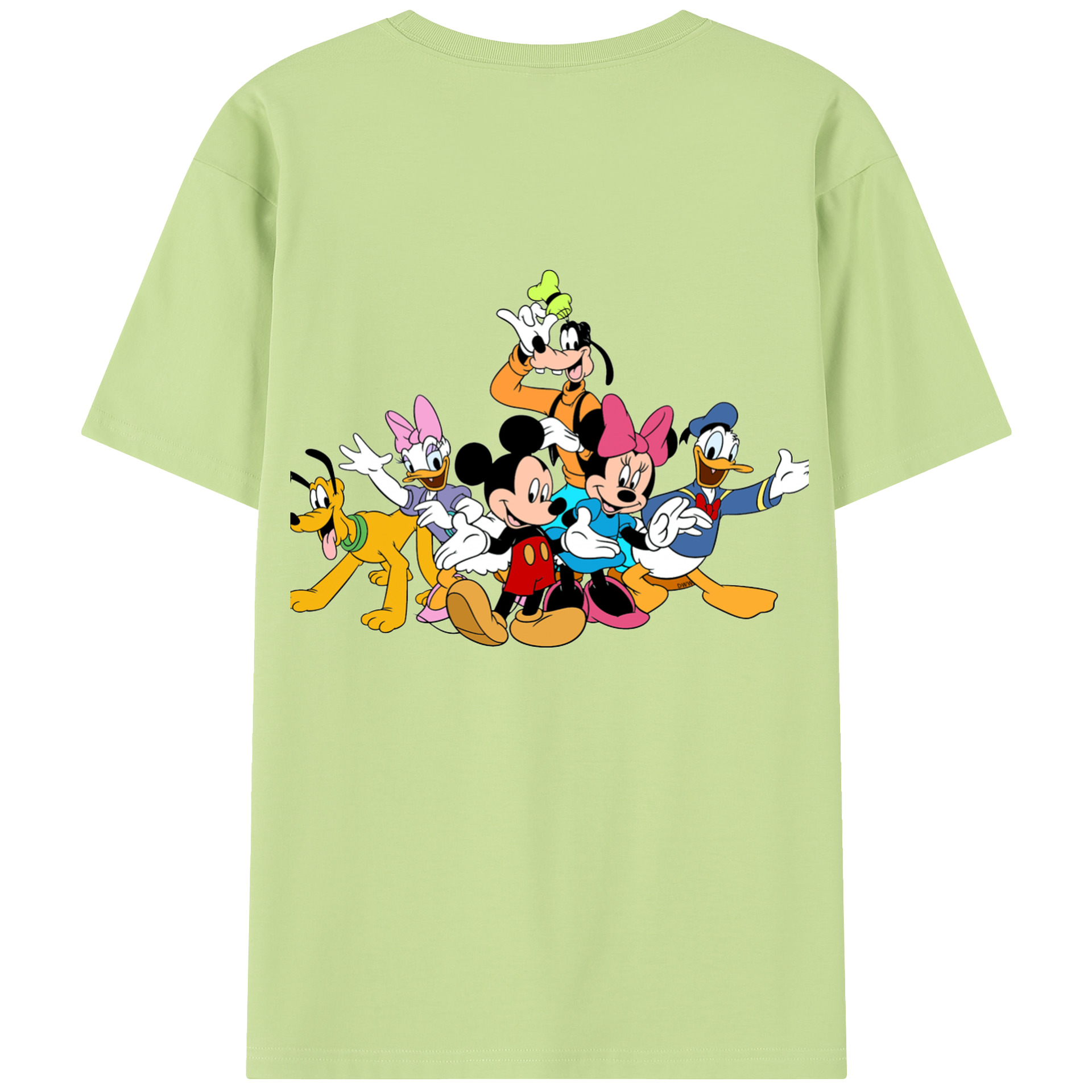 （画像用） ミッキーマウス Mickey Mouse 綿100％半袖Tシャツ（背面プリント）